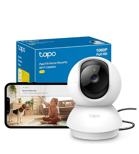 Tapo TC70 Full HD Pan/Tilt Indoor Security Camera Pet Camera House Security