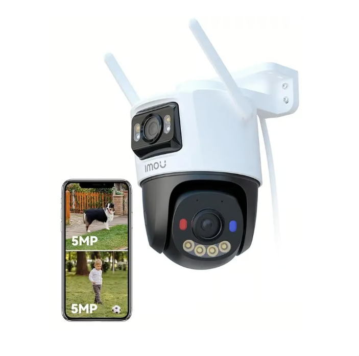 IMOU 5MP+5MP Dual Lens CCTV Camera Home Outdoor | Two Ways Talk