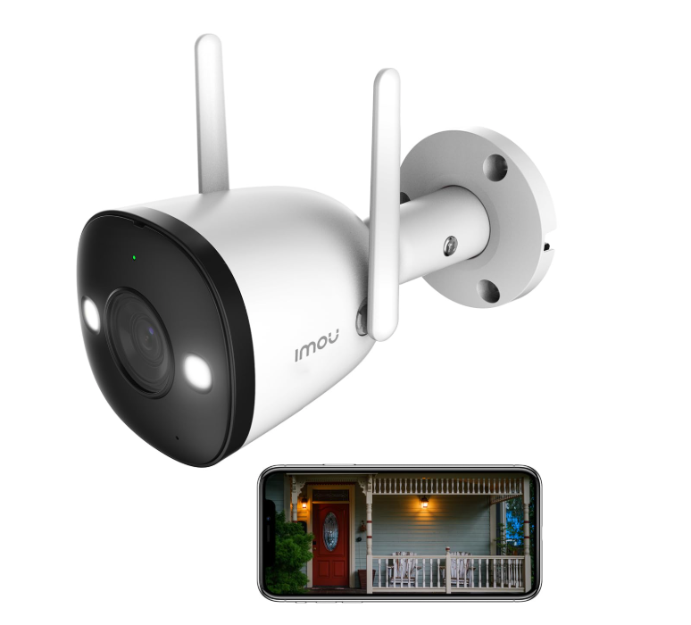 Imou 5MP High Definition Outdoor Security Bullet CCTV Camera, Color Night Vision, Human Detection, Up to 512GB SD Card, IP67,