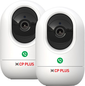 CP PLUS CP-E24Q (Pack of 2) Wi-Fi Smart CCTV Camera with Press to Call & CTC Secure Tech Security Camera (256 GB, 1 Channel)